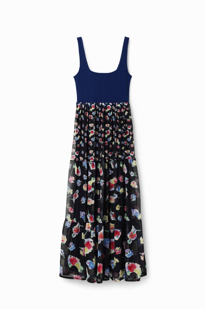 Robe midi combinée fleurs | Desigual