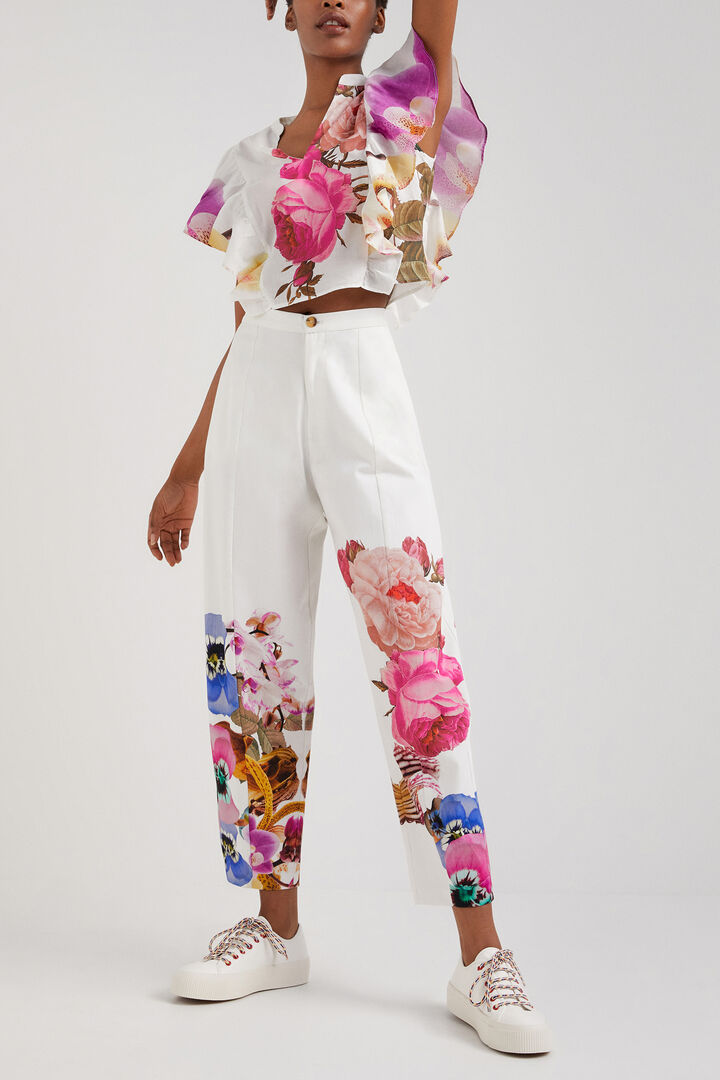 M. Christian Lacroix floral baggy trousers | Desigual