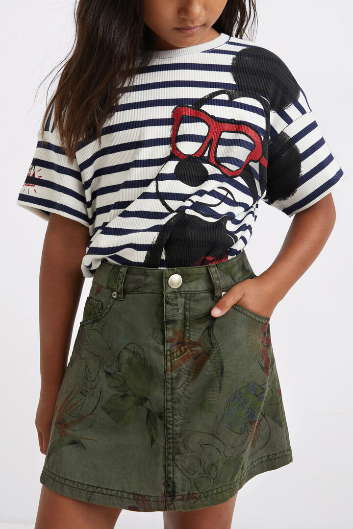 Falda camuflaje Mickey Mouse | Desigual
