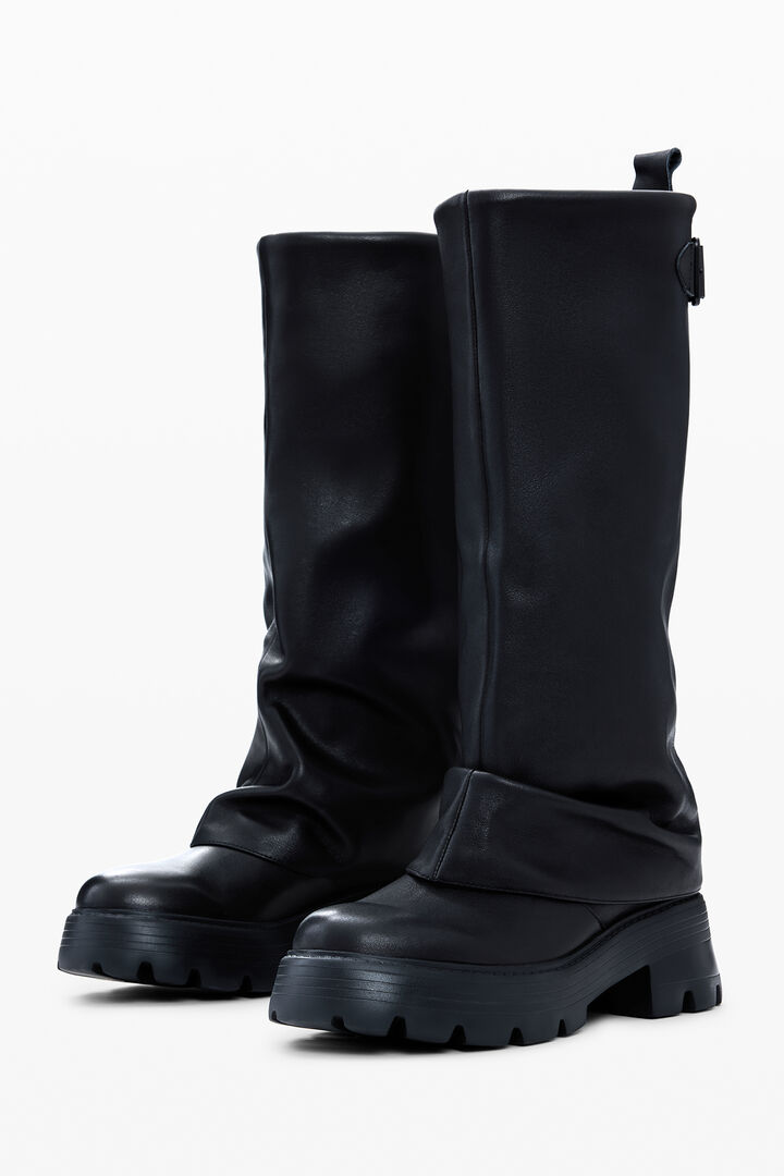 High leather boot | Desigual