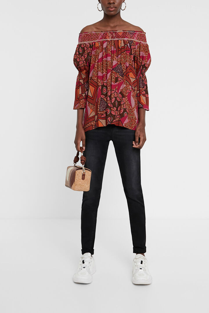 Boho off-shoulder blouse | Desigual