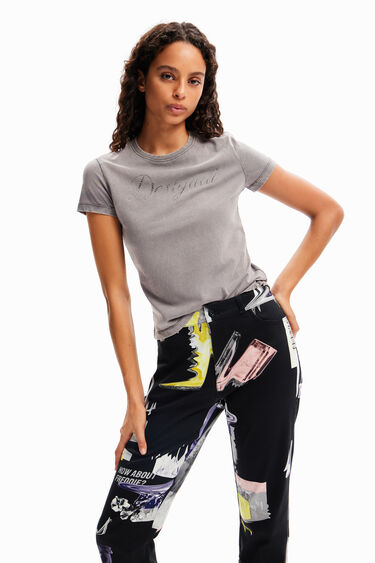 Straight collage trousers | Desigual