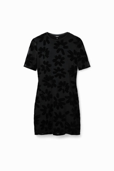 Short slim floral dress | Desigual