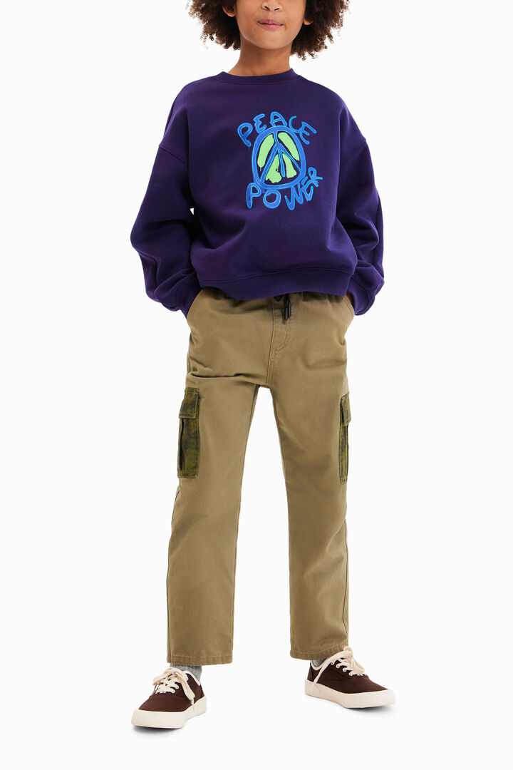 Dessuadora oversize Peace | Desigual