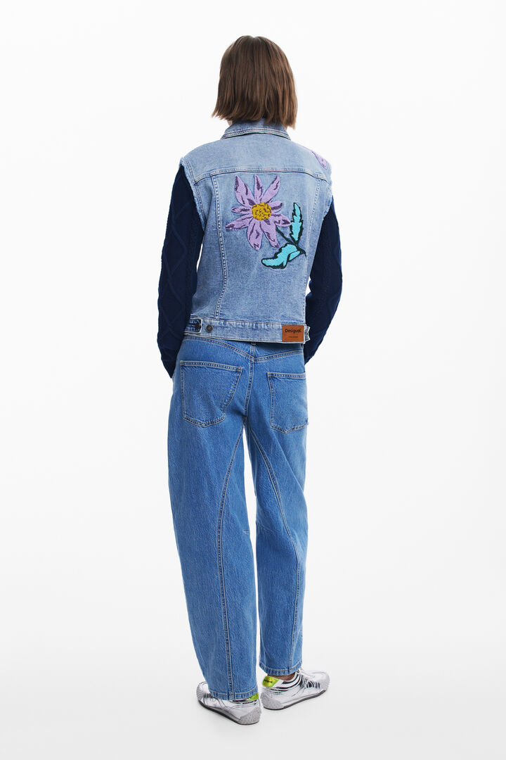 Combined floral Trucker jacket | Desigual