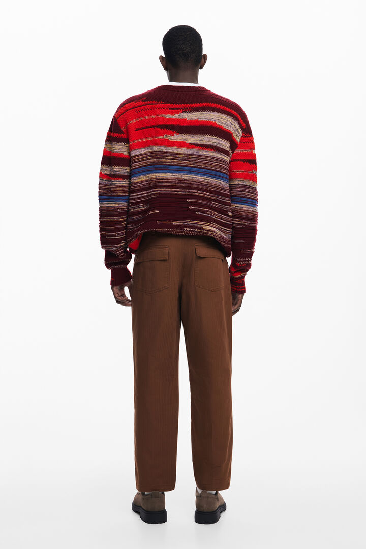 Thick striped sweater | Desigual