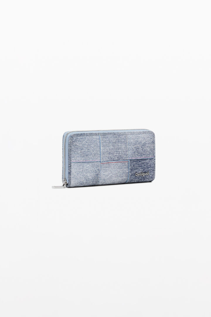 Braided denim-effect wallet | Desigual