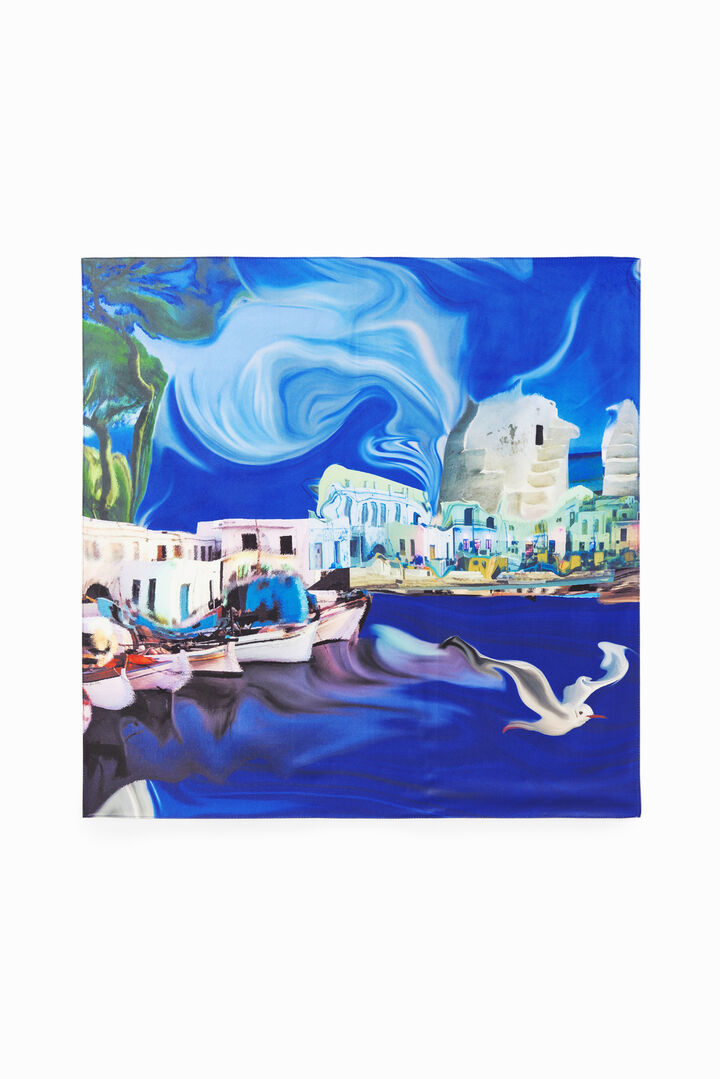 Pañuelo carré paisaje M. Christian Lacroix | Desigual