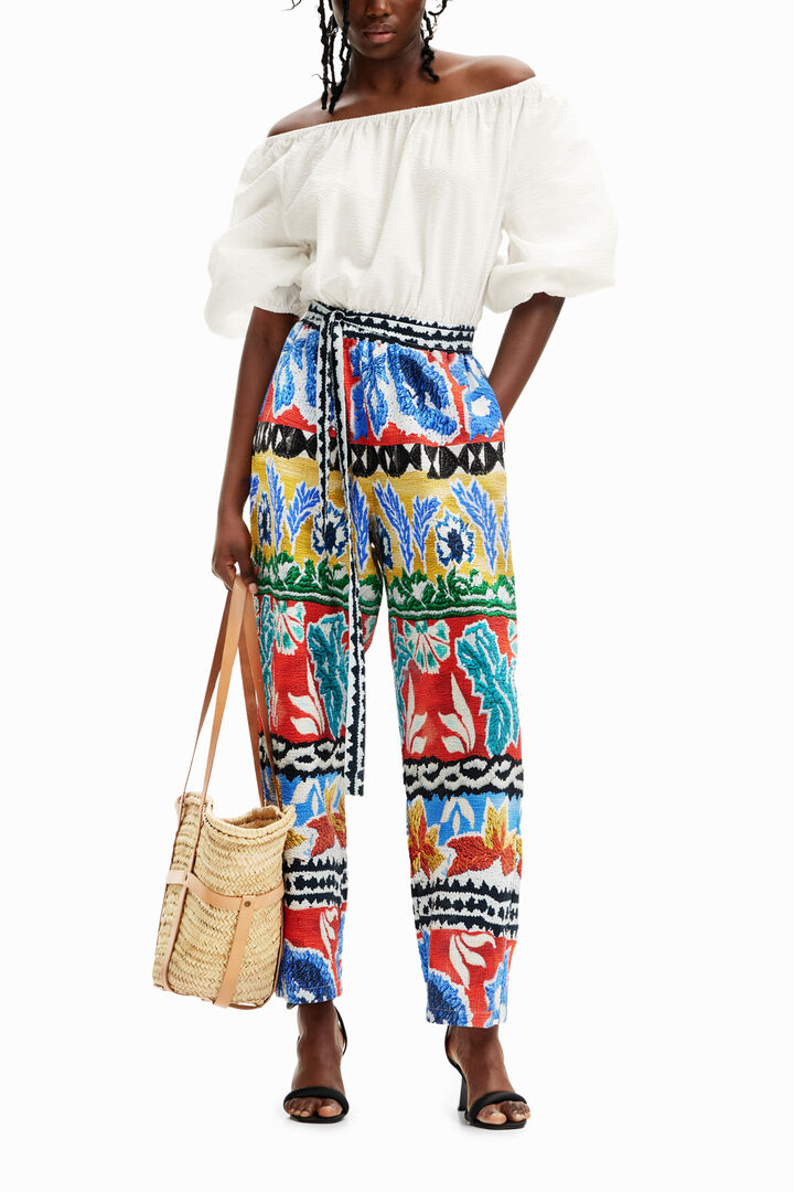 Stella Jean ethnic long jumpsuit | Desigual