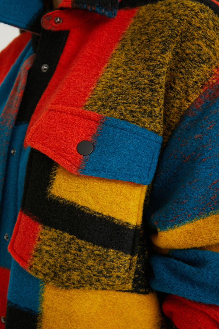 Abrigo largo loose lana colores | Desigual