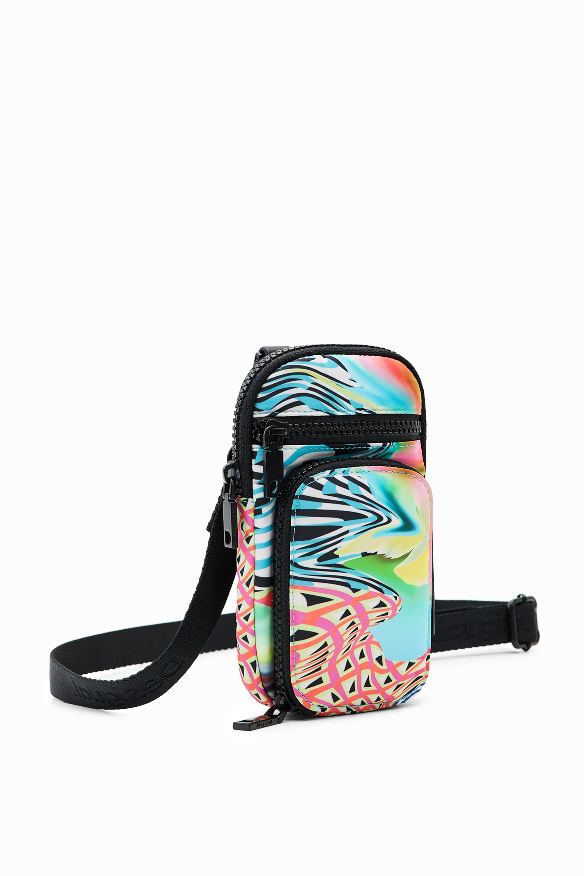 Desigual, Handytaschen- Portemonnaie psychedelisch, Polyester, U