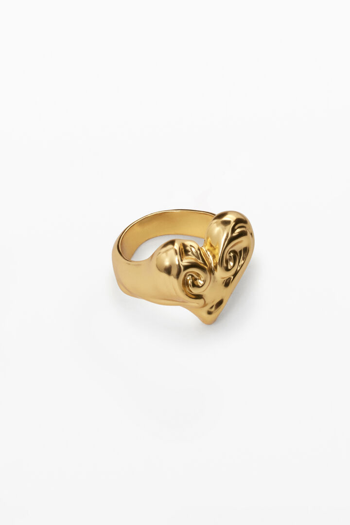 Zalio gold-plated heart ring