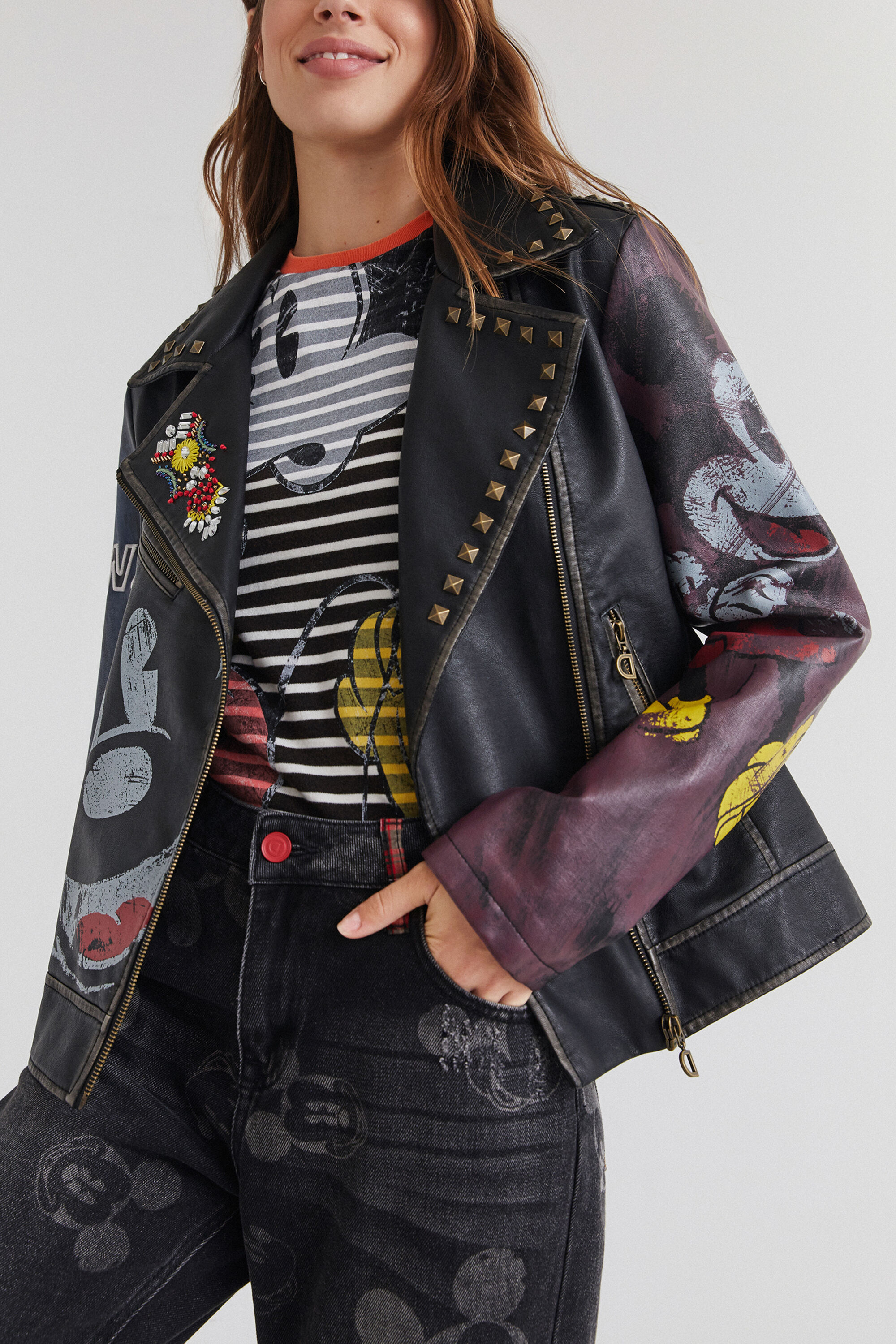 Desigual biker jacket clearance