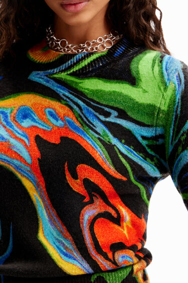 Pullover Marmormuster | Desigual