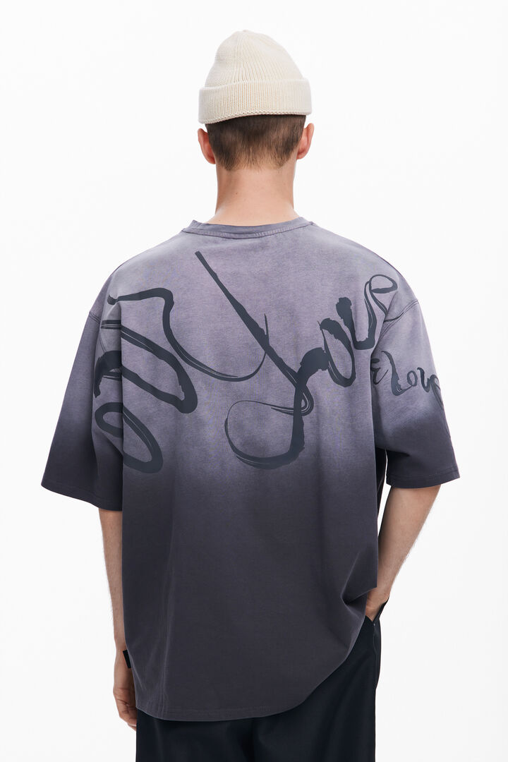 T-Shirt mit Farbverlauf und Kritzeleien | Desigual