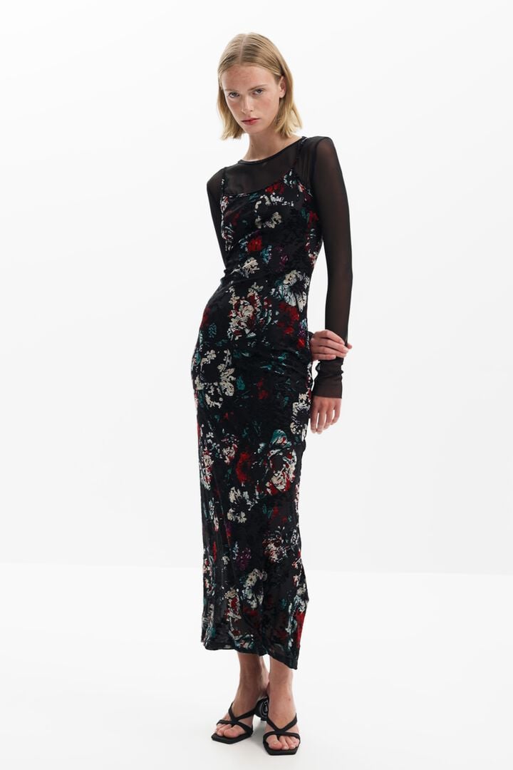 Mesh combo dress | Desigual