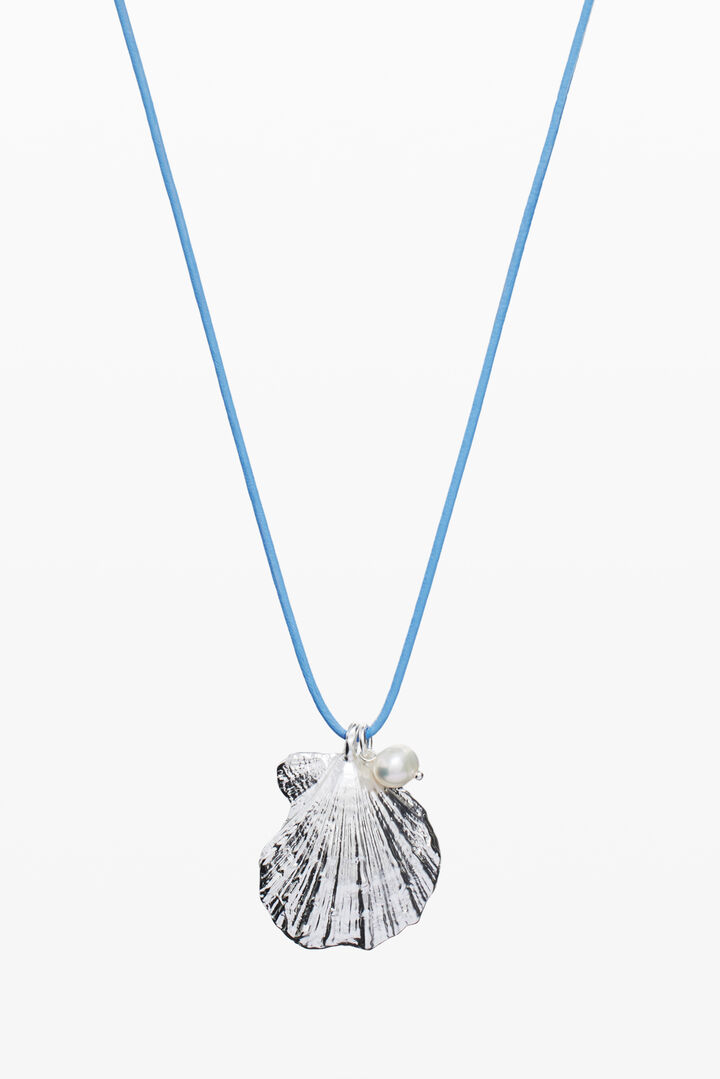 Silver-plated shell pendant cord Zalio | Desigual