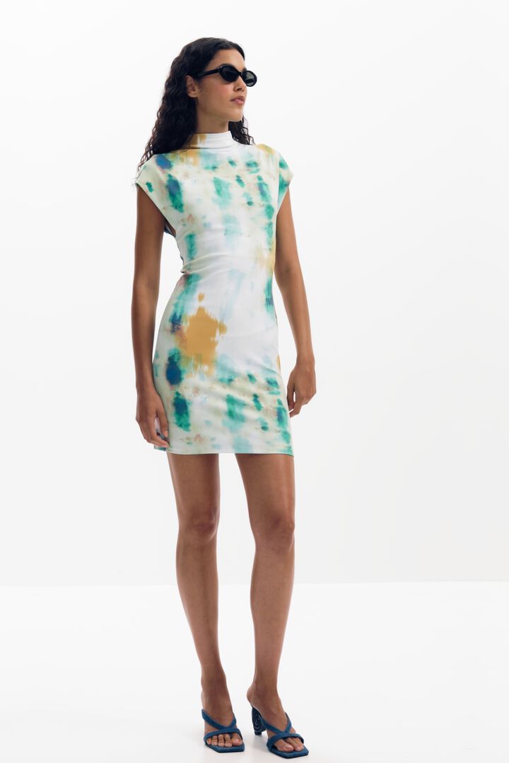 Robe tube courte à fleurs | Desigual
