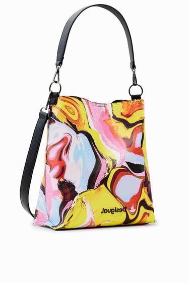 Bolso saco grande abstracto | Desigual