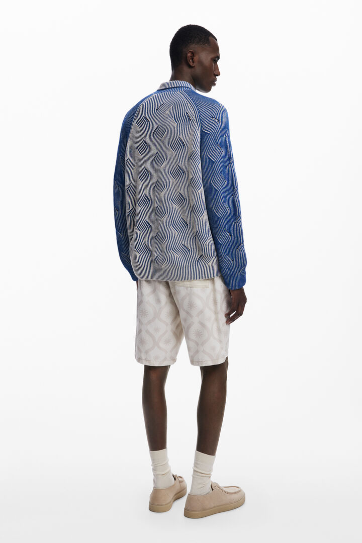 Heathered polo sweater | Desigual