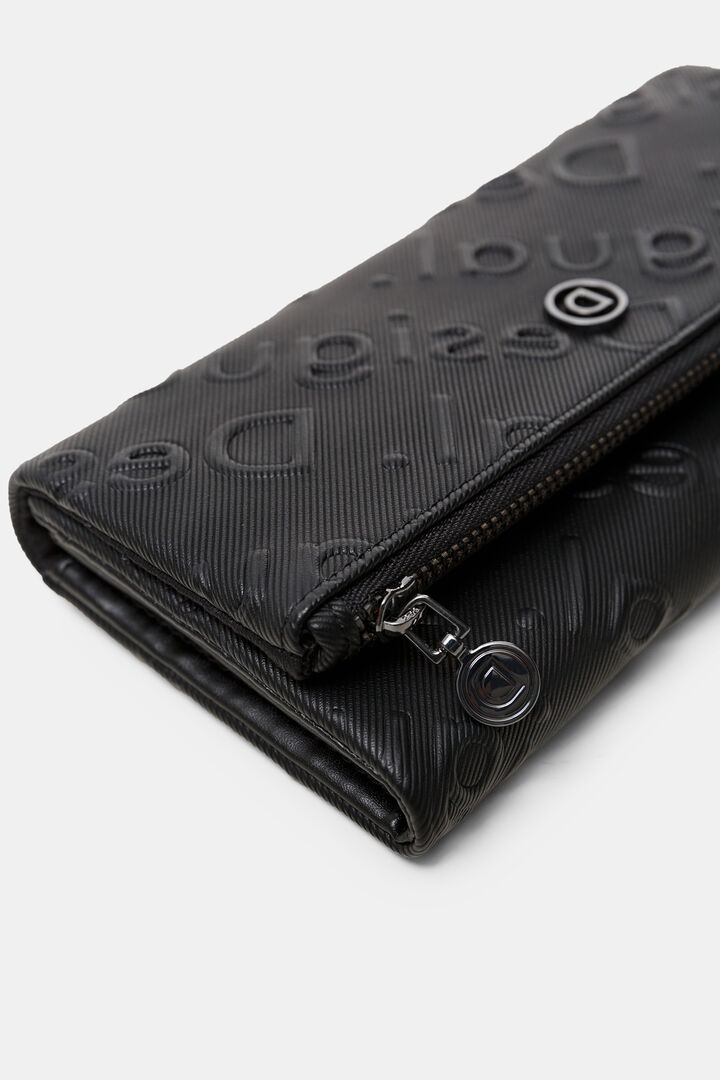 Billetero rectangular logo relieve | Desigual