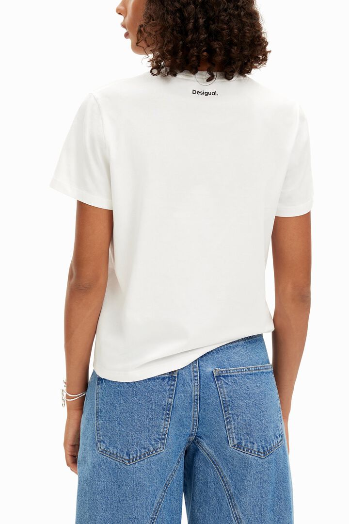T-shirt palmier peint à la main | Desigual