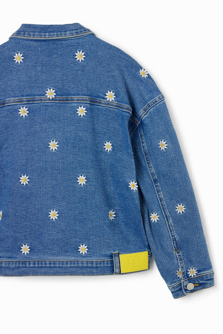 Chaqueta vaquera trucker margaritas | Desigual