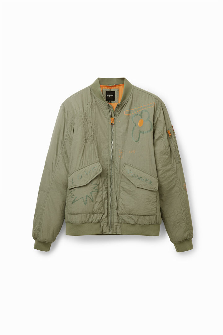 Chaqueta bomber flor