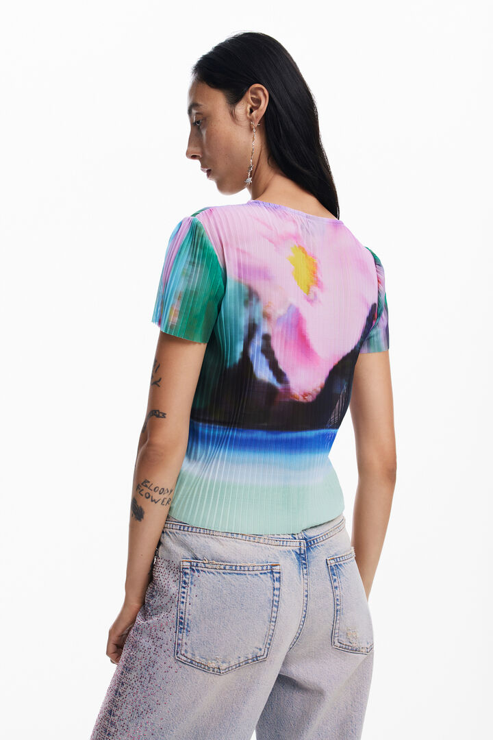 Camiseta paisaje difuminado | Desigual