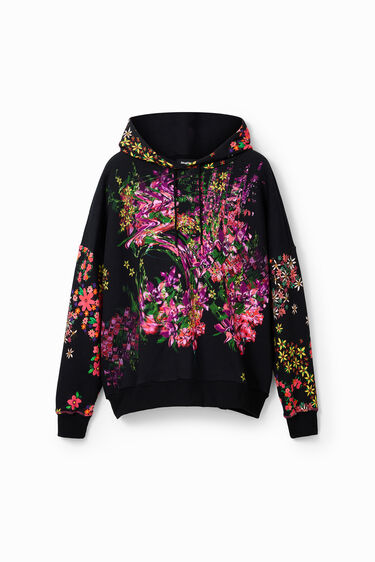 Sudadera oversize flores | Desigual