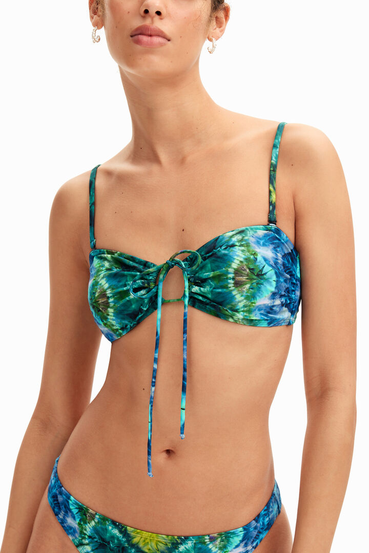 Bikini bandeau tie-dye | Desigual