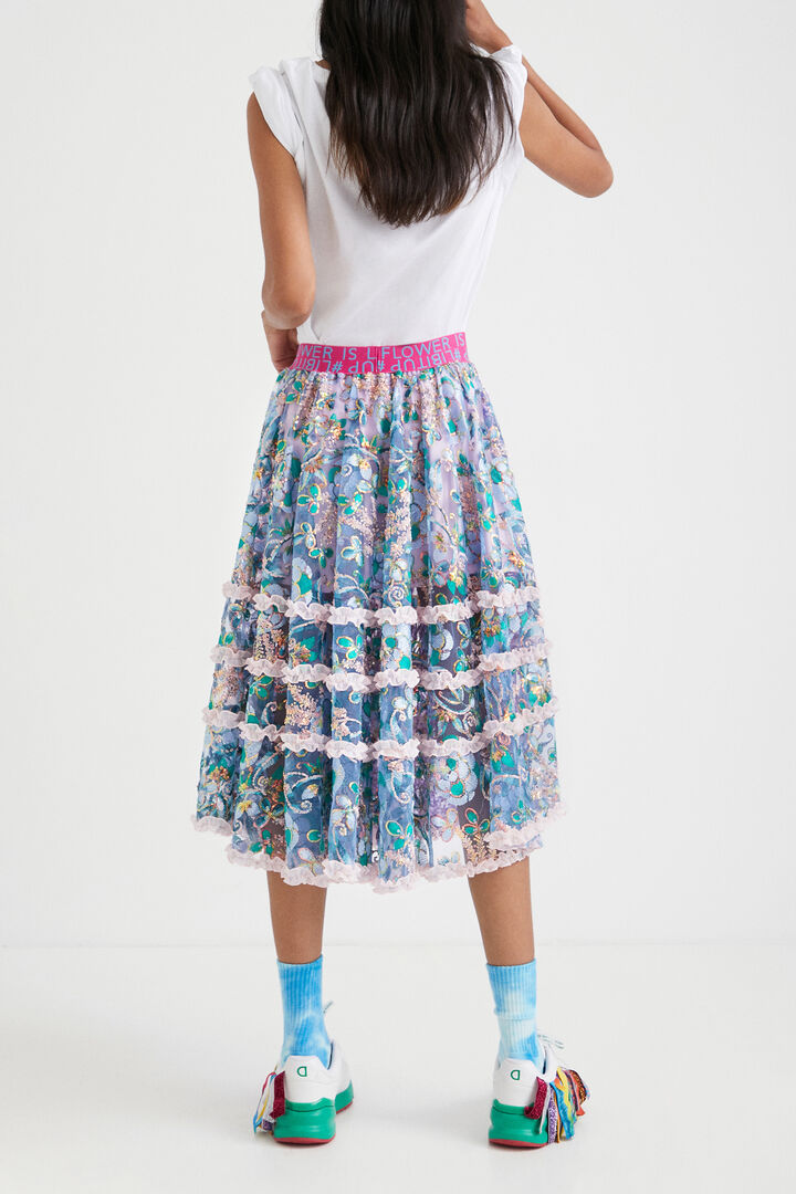 Johnson Hartig fantasy midi skirt | Desigual