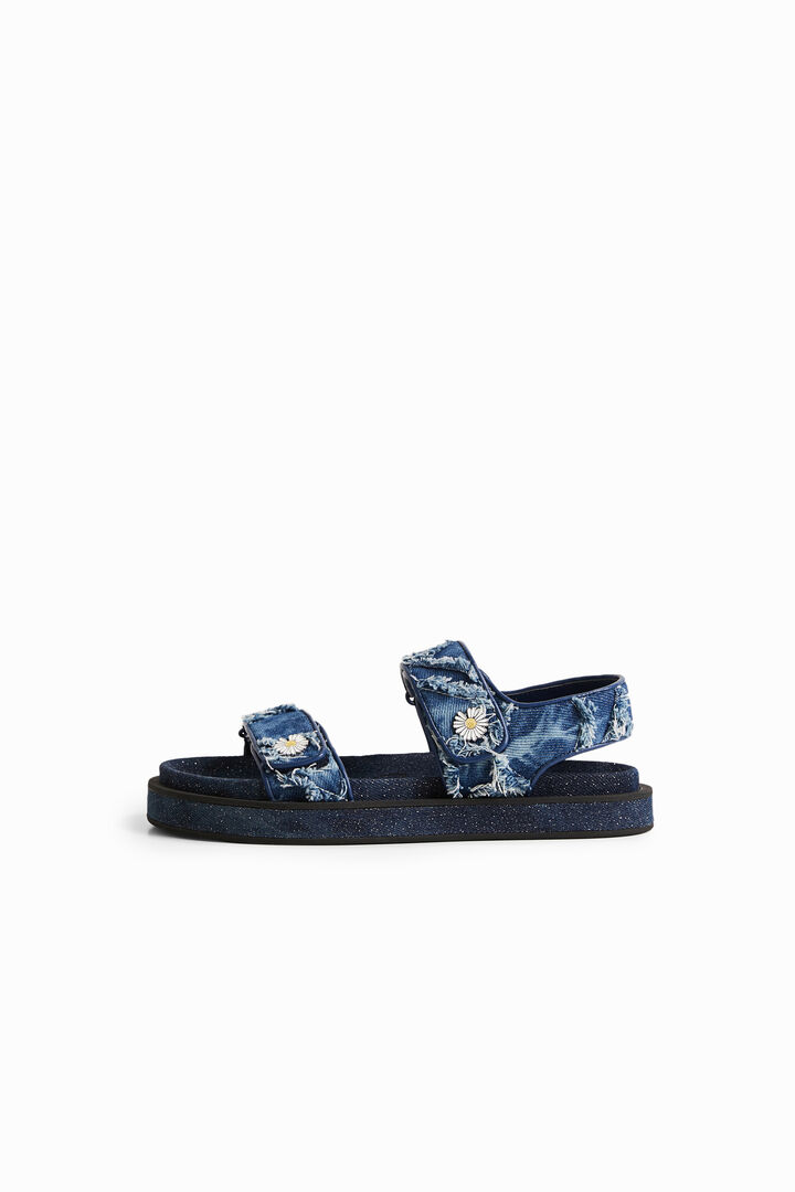 Sandales en denim avec Velcro | Desigual
