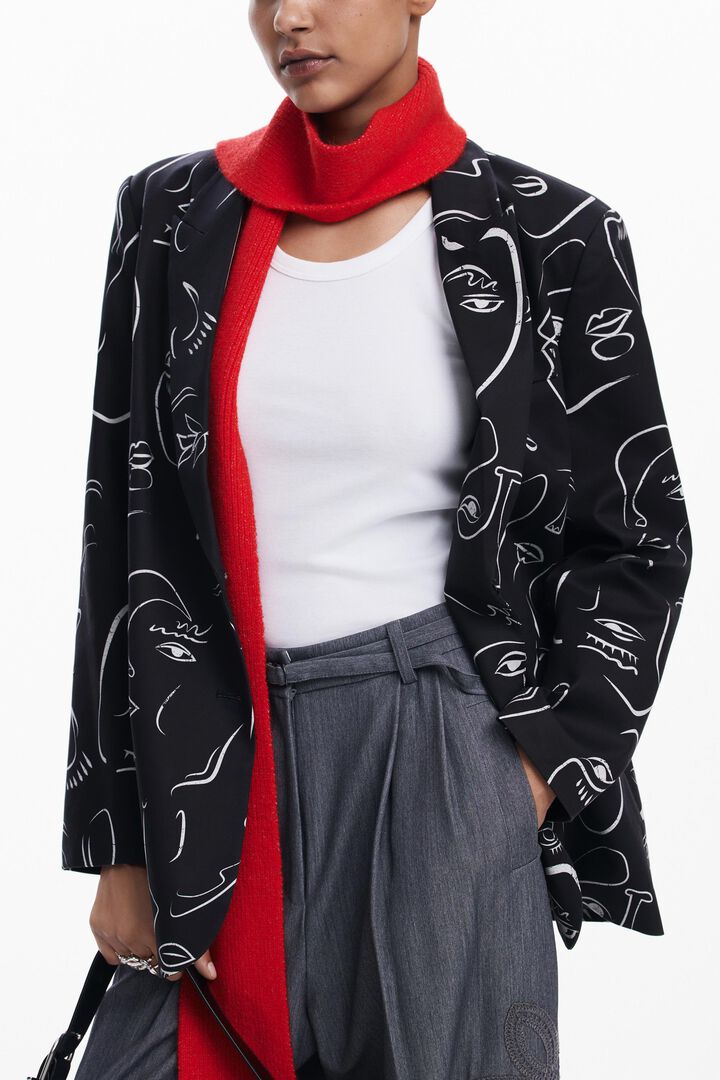 Blazer mit Gesichtern | Desigual