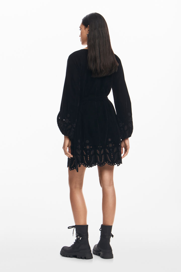 Embroidered mini dress | Desigual