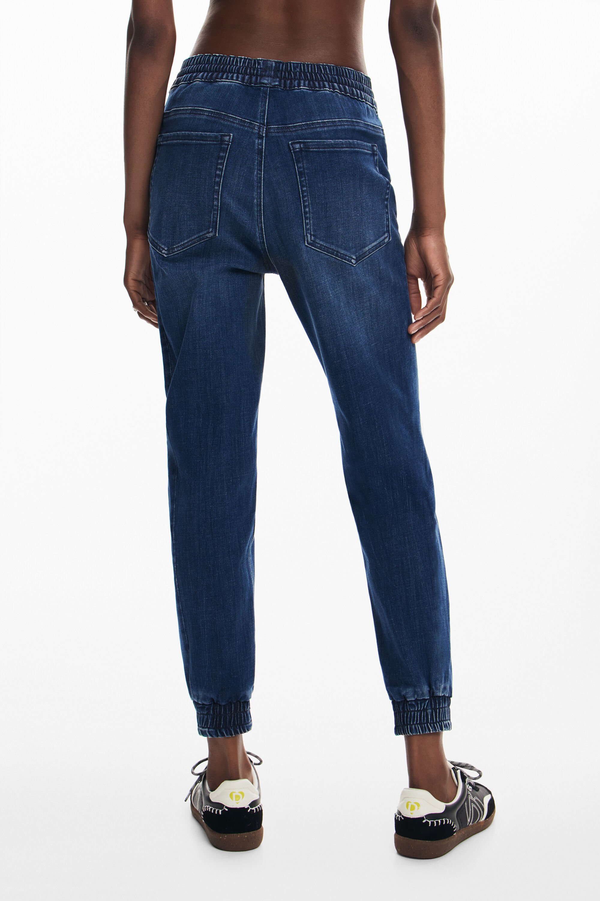 Denim jogger pants womens shop