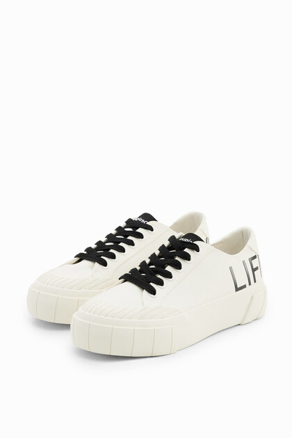 Life is Awesome platform sneakers