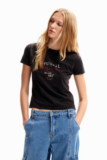 Camiseta slim mensajes | Desigual