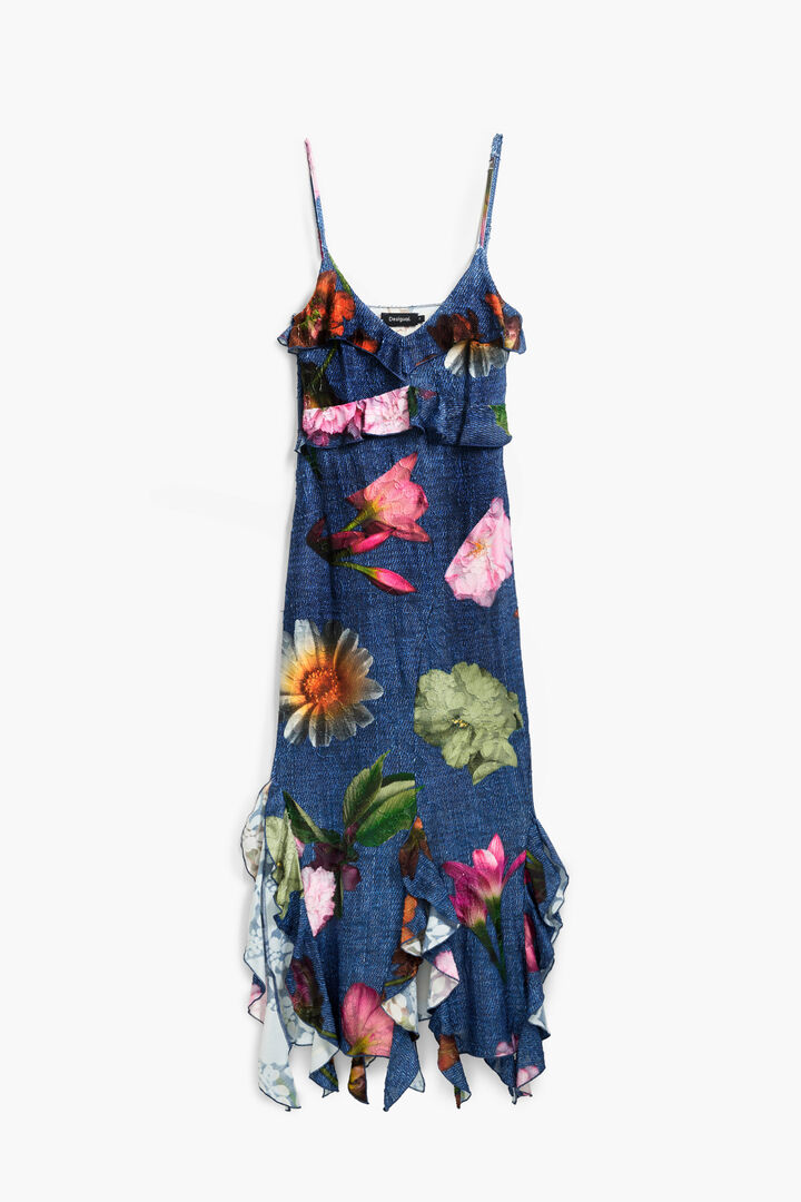 花柄のミディワンピース | Desigual