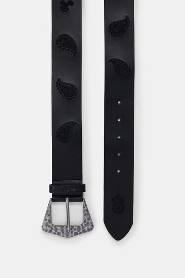 Cinturó cuir paisley | Desigual