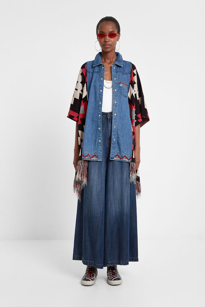 Exotic denim poncho | Desigual