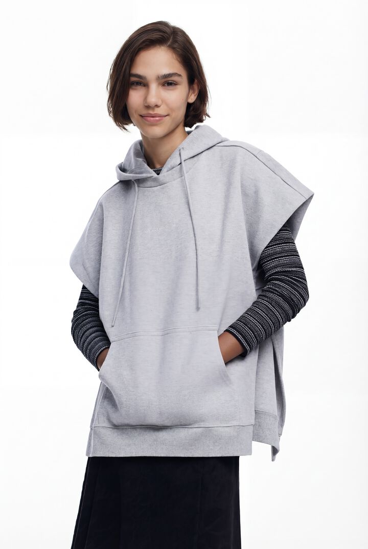 Plain poncho sweatshirt | Desigual