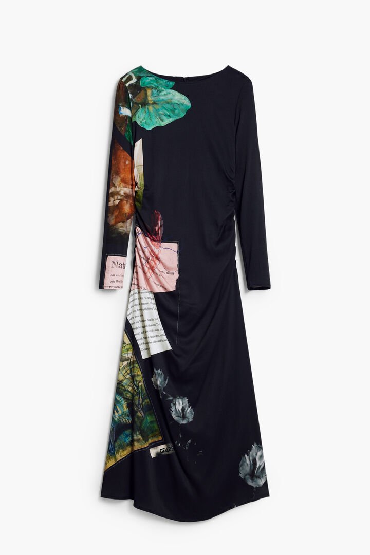 Collage asymmetrical dress | Desigual
