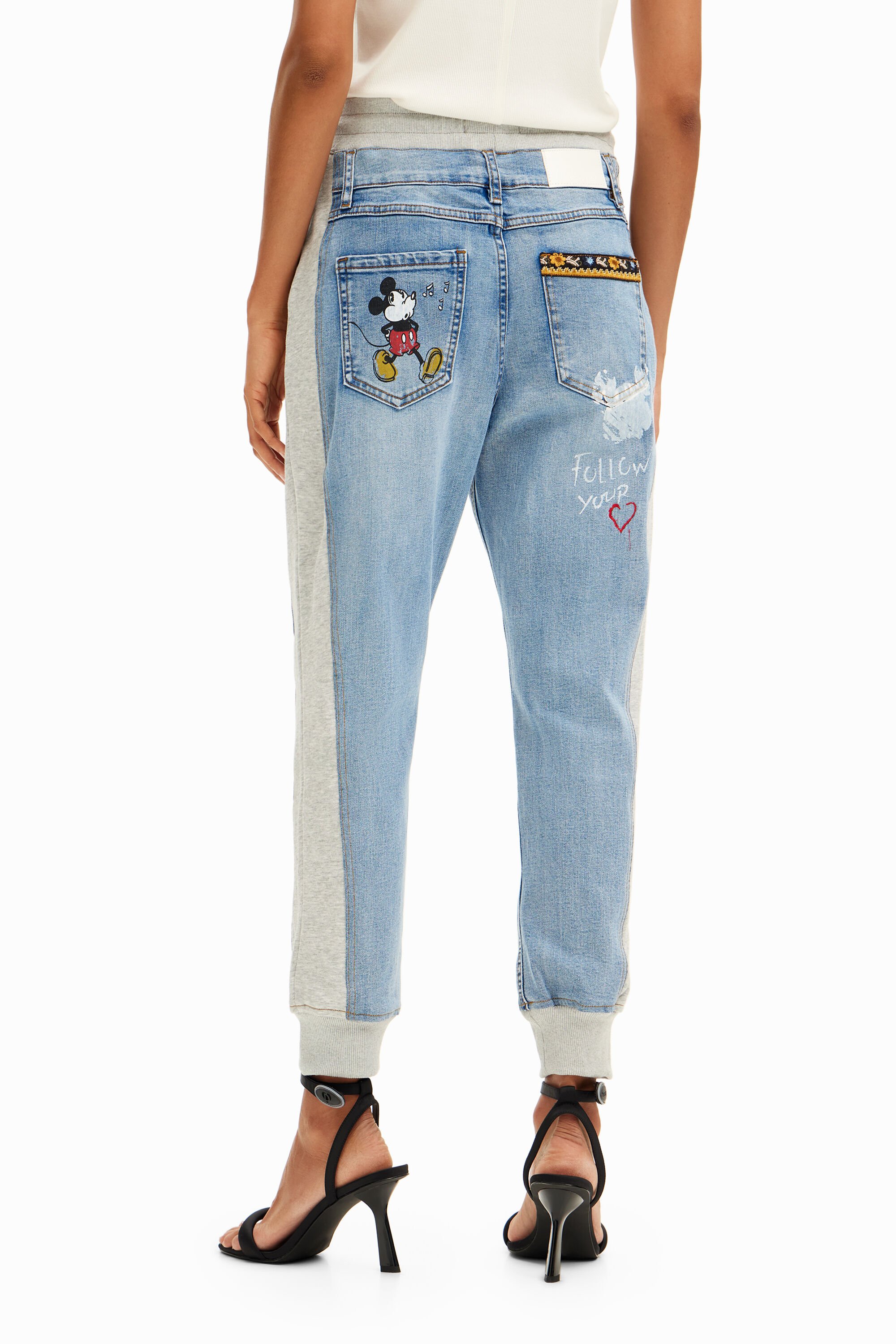 Mickey denim joggers sale
