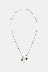 Long silver necklace charms | Desigual