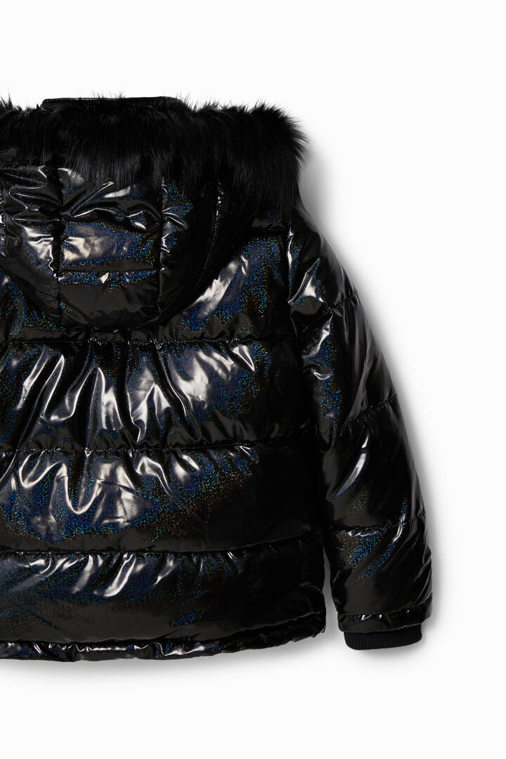 Short padded hooded jacket | Desigual