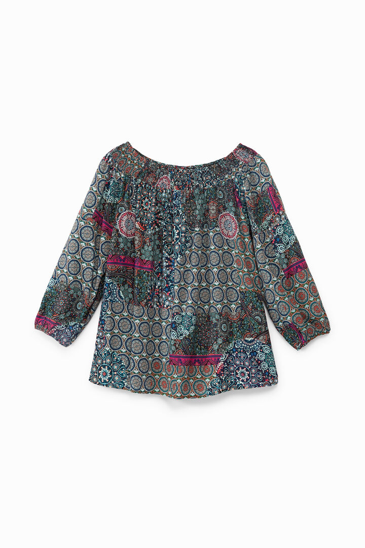 Boho flounced blouse