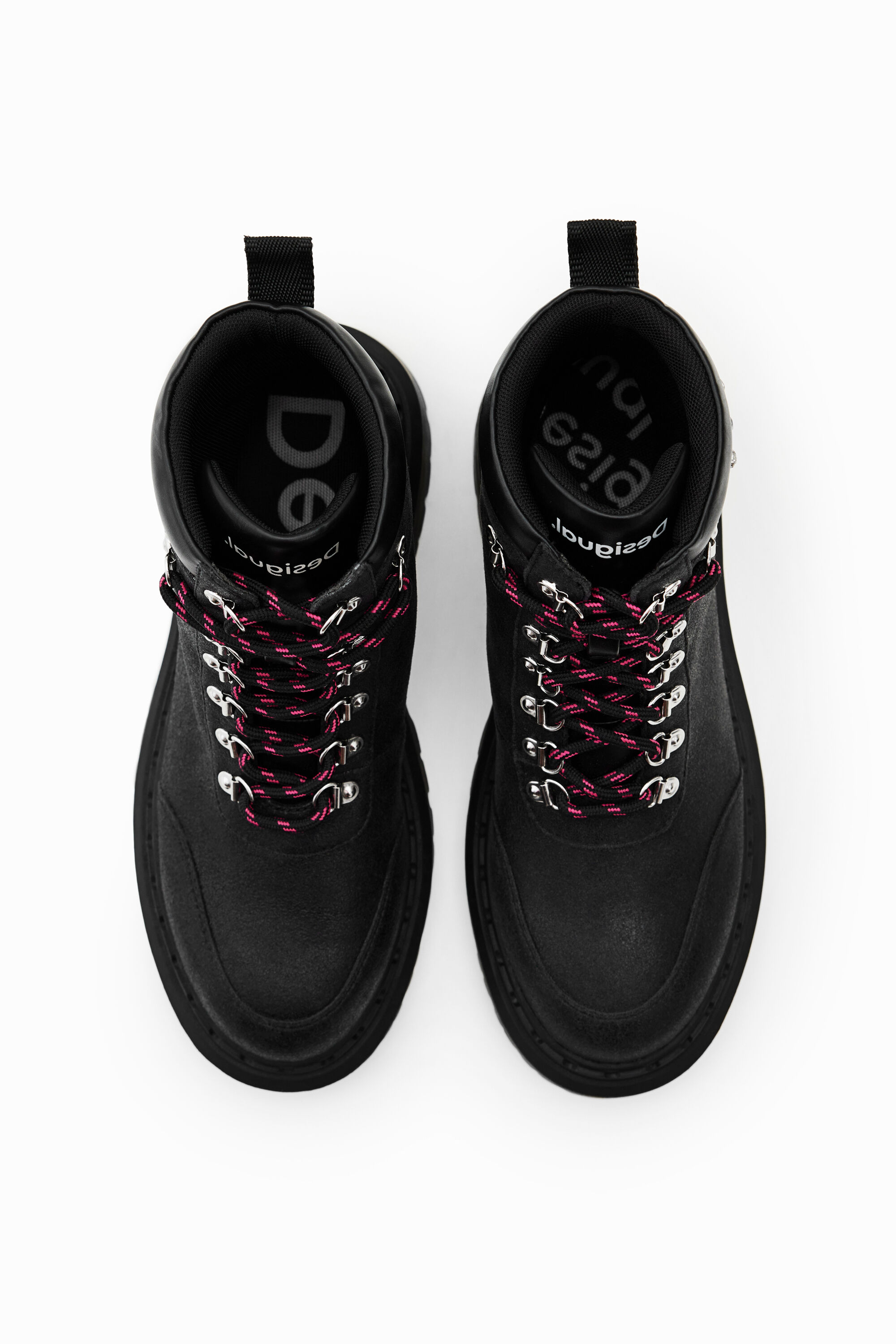 Lace-up boots with crystals Desigual Women Shoes Boots Lace-up Boots 