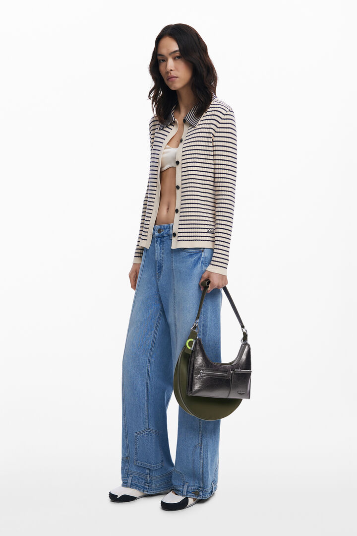 Medium metallic convertible bag | Desigual