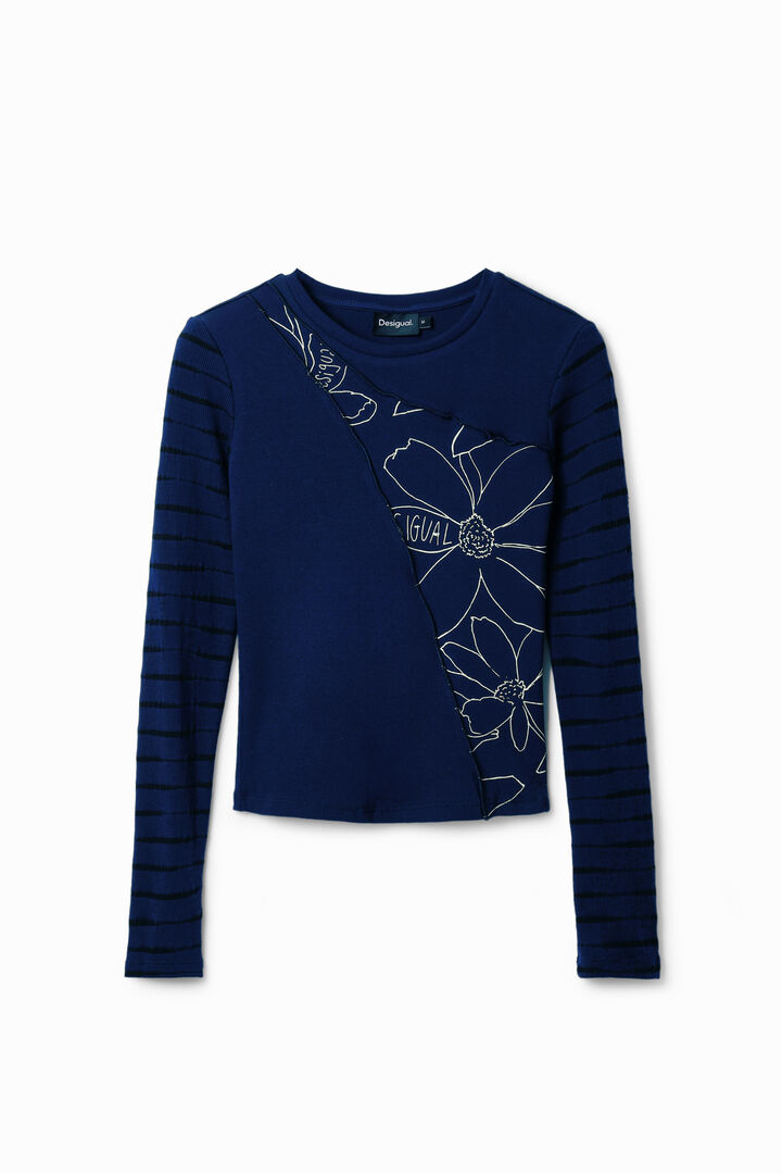 Camiseta patch flores | Desigual